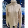 Sampic Fashion Höst Kvinnor Långärmad Turtleneck Stickad Pullover Beskuren Sweater Khaki Casual Knitwear Jumpers Sweater Tops Y1110