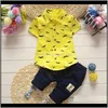 Sets Kleding Baby, MaternityClothes Peuter Kids Baby Jongens Baard Korte Mouwen Shirts Tops + Shorts Broek Outfit Kleding Set 2 stks Casual Dr