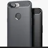 Adecuado para OnePlus 5 Estuche para teléfono móvil simple y de moda 1 + OnePlus5T Cubierta protectora Anti-caída Silicona cepillada Patrón de fibra de carbono Cáscara suave