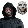 Gruselige lächelnde Dämonen-Horror-Maske mit weißäugigen Dämonen, Halloween-Party, Karneval, Cosplay-Requisiten