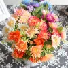 Dekorative Blumenkränze, 7 Köpfe, Blumenstrauß, Hochzeit, DIY, Haus, Garten, Balkon, Wohnzimmer, Party, Dekoration, Blume, schöne Seide, Sonnendekoration