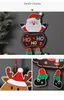 Ozdoby świąteczne Papier Deska Drzwi Okno Wiszące Wisiorek Witamy Merry-Bożego Narodzenia Boards Xmas Decortacia Santa Claus Snowman W-00787