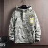 Spring Autumn Men's Jacket Fashion Casual Streetwear Hooded Jacket Windbreaker Coat Man Outwear Camouflage Hip Hop Clothes 211025