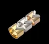 2022 NIEUW Simple Design topkwaliteit extravagante brede 1 2 cm V liefde ring goud zilveren rose titanium stalen letterringen mode vrouwen m253v