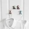 Hooks Rails Creative Cartoon Animal Seamless Stickers Wall Hook Multifunktionell väggmonterad Plug-fäste Sticky Storage Rack