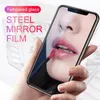 8D Spiegel Gehard Glas Screen Protectors voor IPhone 15 14 13 Pro Max 12 Mini X XR XS Make-up make-up voor Smart Phone 11 8 7 Plus