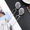 304 Rostfritt stål TEA INFUSER SPHERE MESH TEA Silit Kaffe ört Filter Diffusor Handle TEAS BALL