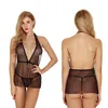 Women's Sleepwear Women's Net Yarn See-through Sexy Pajamas Women Lingeri Nightgowns