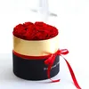 Mode Röd Rose Bouquet Boxes Kransar Romantiska Alla hjärtans dag Gåvor Semesterpartier för flickvän Dekorationer Partihandel