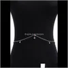 Bell Rings Jewelry Drop Delivery 2021 Blingbling Diamond Nail Waist Sier Navel Body Belly Button Catena d'oro Due colori tra cui scegliere! Eub W1Bx6