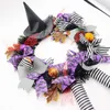 Ghirlanda di Halloween Porta Decorazione appesa Cappello da strega di Halloween Gamba Zucca Porta Ghirlanda Felice Festa di Halloween Forniture per feste a casa Q088627975