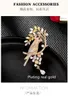 Produit tendance mode S925 argent couleur zircon perroquet gland broche vêtements accessoires femmes haute qualité cadeaux exquis