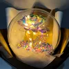 Party Home Decor Valentine's Day Christmas Bobo Ball Color Golden Flower Rose LED Light Emiting Decoration