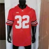 Fußballtrikots 2021 New Ohio State Buckeyes Fußballtrikot 32 TreVeyon Henderson NCAA College Rot Größe Jugend Erwachsener