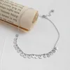 925 s'steel Sterling zilveren enkelstenen voor vrouwen Geometrie Cirkel Chaine de Cheville Armband Femme Foot Acessorios Leg fijne sieraden