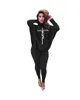 Women Casual Two Piece Pants Outfit Letter Printing Batwing Long Sleeve Turtleneck T Shirt and Skinny Jogger Pants Tracksuit Set