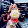 Dessin animé mignon cochon porte-clés femme Anime porte-clés voiture porte-clés porte-clés créatif fille cadeau bijoux femme hommes sac pendentif noël G1019