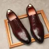 Große Größe EUR45 Schwarz/Braun/Weinrot Business-Schuhe Echtes Leder Oxfords Hochzeitsschuhe Herrenschuhe