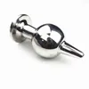 3 Sizes Stainless Steel Solid Anal Ball Plug Oil Lamp Shape Butt Plugs Metal Anus Bead Dilator Sex Toys for Couples HH77