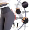 LANFEI Donna Vita alta Trainer Leggings Body Shaper Pantaloni dimagranti senza cuciture Gambe Ganci Push Up Allenamento Sport Pantaloni da corsa 211218