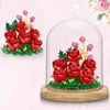 City Mini Immortal Flower Ornament Model Building Blocks Friends Rose Decorazione domestica Mattoni fai da te Giocattoli per ragazze Regalo per bambini AA220303