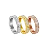 couple Diamond screw ring womens stainless steel zircon jewelry gifts for woman