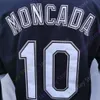 Yoan Moncada Jersey Vintage 1990 턴 백 화이트 핀 스트라이프 팬 플레이어 닉 이름 Yoyo Grey Pullover 사이즈 S-3XL