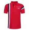 Nouveau F1 Racing Polo Suit Vettel Revers Manches Courtes Formule 1 Jersey Promenade Col Rond T-shirt Peut Être Personnalisé