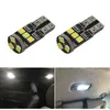 50 Pz/lotto LED Auto Lampadine T10 9SMD 2835 Highbright Bianco Luce di Liquidazione Canbus Senza Errori 168 194 Luci Targa Dome Lampade 12V