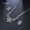 Emmaya Fashion Style Star Flower-shape Exquisite Necklace And Earring With AAA Zirconia Charming jewelry In Wedding Party Gift H1022