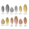 10pcs Fish Ccales Metal Copper Lure Spoon Fly Fishing Spinner Tackle Willow Blades Smooth DIY Noise Not Hurt Line Sequin