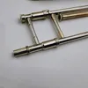 Prodotto reale MargeWate BB-F # Tune Tenor Trombone Gold Brass Placcato strumento musicale professionale con cassa accessori