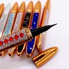 Zelfklevende eyeliner 2 in 1 vloeibare eyeliner pen diamant bling oog voering potlood geen lijm niet magnetisch voor make-up valse wimpers 3 kleuren