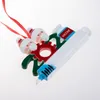 DHL Quarantine Personalized Christmas 2021 Decoration DIY Hanging Ornament Cute Snowman Pendant Social Distancing Party Fast Delivery ABS