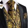 Men's Vests Formal Suit Vest Business Waistcoat 6 Button Regular Fit V-Neck Sleeveless Slim Jacket Casual