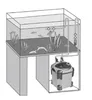 Externer Wasserfilter-Fischtank-Booster-Kanister-Schwamm Aquarium Teichfiltrationssystem Filterfass