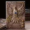 Старинные ретро Phenix Long Life Bird Theme подкладки бумаги Примечание книга 100 листов журнал школьные кабинетные материалы 210611