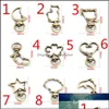 Clasps krokar smycken fynd komponenter 10st / lot snap krok trigger clips spännen för nyckelring hummer lås halsband nyckel ring claspdiy m