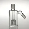 Стеклянная ясеня 14 мм 18 мм 4,5 дюйма Mini Chookah Glass Bong Улавливатели воды толстые Pyrex Clear Bubbler Ashcatcher 45 90 градусов