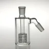 4.5 Cal szklane Bong łapacze popiołu 14mm 18mm szisza gruba Pyrex wyczyść Bubbler łapacz palenia 45 90 stopni Ashcatcher fajki wodne