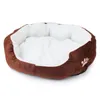 7 Kolor Hurtownie Dog Łóżka Do Małe Duże Psy Kaszmirowe Ocieplenie Zwierzęta Kennel Sofa Lounger Cat Nest Kosze Pluszowe Doghouse Łóżko Wygodne Pet Supplies Blue M03