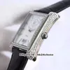 Högkvalitativ Black -tie G0A33072 Japan Miyota Automatisk Mens Watch Stålväska Diamond Bezel Läderband G0A33071 Gents Armbandsur