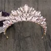 Princesse Mariée Couronne Magnifique Cristal Diadèmes et Couronnes Bijoux De Cheveux Pageant Bandeau De Mariage Couronne Tête Accessoires X0625