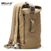Large Man Travel Bag Mountaineering Backpack Male Luggage Canvas Bucket Shoulder Army Bags For Boys Men Backpacks mochilas XA88C K726