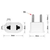 EU Plug Power Adapter Japan CN US To EU KR 250V 10A 4.8mm Travel Adapter Electric Power Plug Adapter Charger Sockets Outlet CE
