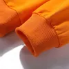 Solid Color Men's Hoodies Plus Size 8xl 9xl Mens Orange Hoody Spring Autumn Pullover Black Streetwear Oversize Male Sweatshirt 211116