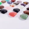 Naturalny Kryształ Kamień Party Favor Serce Kształtne Ozdoby z kamieniami szlachetnymi Joga Healing Crafts Decoration 20mm