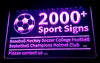 2000+ znaków soprt Sign Light Sign Baseball Hockey Piłka nożna Koszykówka Hełm Klub 3D LED Dropshipping Hurtownie