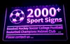 2000 SOPRT -borden Licht teken Baseball Hockey Football Basketball Helmm Club 3D LED Drop Whole1697953