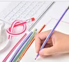 2021 많이 창조적 인 편지지 마술 소프트 연필 유연한 플라스틱 연필 쉽게 굽히는 연필 트위스트 고무 사탕 색상, 무료